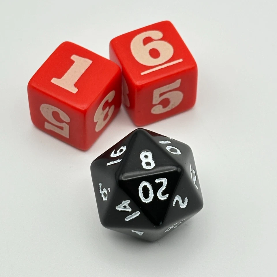 The Hobbit The Defeat of Smaug 2 Six-Sided 1 20-Sided Dice 2013 Replacement - Image 1 of 1