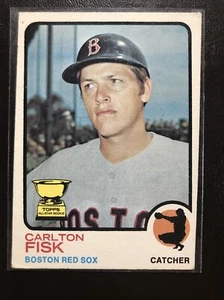 Carlton Fisk 1973 Topps Vintage Baseballkarte #193 AS ROOKIE GOLD CUP RED SOX - Bild 1 von 2
