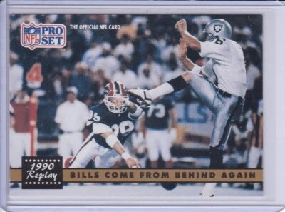 Steve Tasker Jeff Gossett 1990 Replay 1991 Pro Set Football Card 328 Grade NMMT - Image 1 of 2
