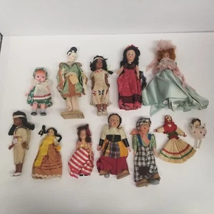 Vintage Small Sized Doll Lot of 12, Native American, Girls, Toddlers, LOOK - Picture 1 of 15