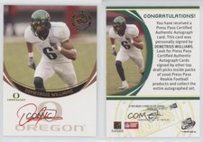 2006 Press Pass Auto Bronze Red Ink Demetrius Williams Rookie Auto RC