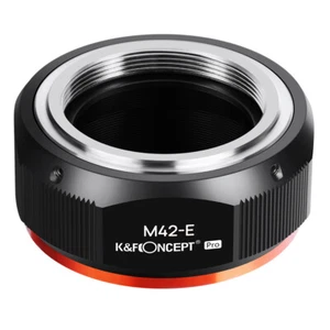 K&F Concept Adapter Pro for M42 Screw mount Lens to Sony E NEX Camera A6500 A7S - Picture 1 of 12