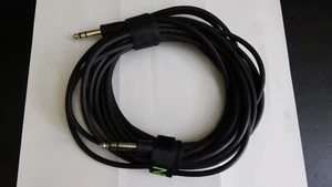 1/4" X 25' straight both ends TRS Dual Zone Cable, audio, guitar, drums, stereo. - Picture 1 of 1
