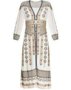 VERONICA BEARD JULIANNA EMBROIDERED BUTTON FRONT MIDI DRESS SZ.2-NEW WITH TAGS - Picture 1 of 7