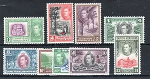 Honduras Británica 1938-47 valores a $1 SG 150-59 MLH/MH - Imagen 1 de 1