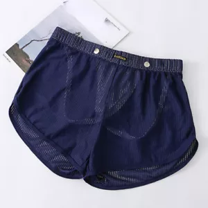 1X Men Mesh Net Shorts Underwear Casual Net Boxer Briefs Pants Lounge Sports Gym - Picture 1 of 14