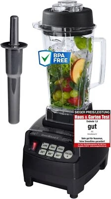JTC Power Mixer Blender Smoothie Maker TM-800A 2,0l BPA-Frei schwarz +Buch - Bild 1 von 4