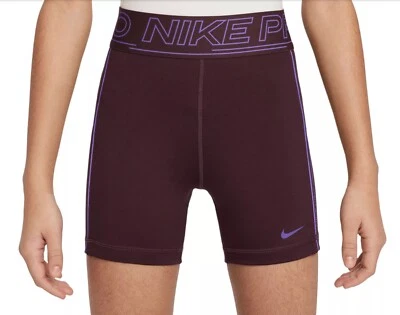 NEW Nike Girls' Pro Dri-FIT Sport 3” Shorts - Image 1 of 4