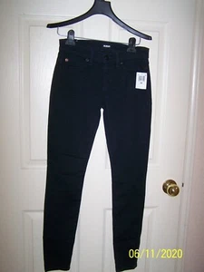 Jeans donna "HUDSON" nero midrise NICO super skinny nuovi con etichette - taglia 24 - ret. $189 - Foto 1 di 2