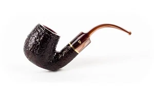 PIPA SAVINELLI ROMA LUCITE 614 9mm BILLIARD CURVA RADICA RUSTICATA BORGOGNA - Imagen 1 de 3