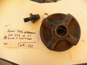 Mercedes Benz Ponton W120 W121 190SL Crankshaft Counterweight, & Pulley - Picture 1 of 10