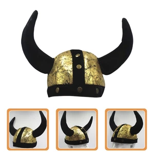 Halloween Ox Horn Hat Decorative Halloween Party Hat Halloween Costume Accessory - Picture 1 of 11