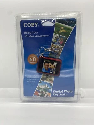 COBY 1.5" DP-151 Digital Photo Album Keychain Holds 60 Pictures USB NEW Sealed - Image 1 of 3