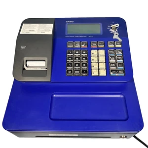Casio SE-G1 Electronic Cash Registers W/ 2 Keys and Paper Rolls (Tested) (Blue) - Picture 1 of 14