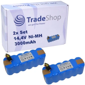 2x AKKU 14,4V 3000mAh Ni-MH für Sichler Saugroboter NC-5725-919 PCR-3550UV - Bild 1 von 5