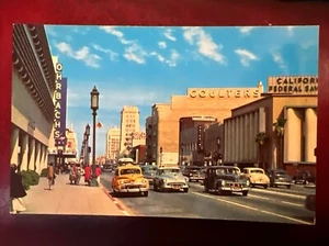 c1950’s The Miracle Mile Wilshire Blvd, Hollywood, Calif. Vintage Postcard - Picture 1 of 2