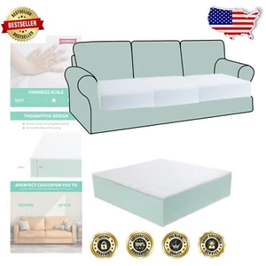 Luxurious 22"x22" High Density Sofa Replacement Cushion - Firm Comfort Layer - Picture 1 of 10
