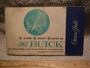 1965 Buick   LaSabre  Wildcat  Electra 225  Owners Manual - Good Used - Bild 1 von 6