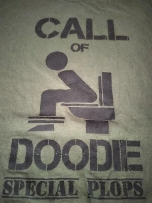 Camiseta cómica para hombre Call of Doodie camiseta verde militar talla grande COD FUNNY Foto 1 de 3