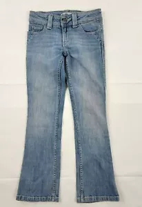 Youth Girls Size 7 Regular Riders by Lee Bootcut Light Wash Blue Jeans - Picture 1 of 12