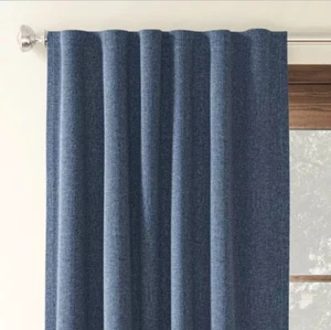 1pc 50 x 84 Threshold Aruba Blackout Curtain Panel Blue Denim Blue - Picture 1 of 12