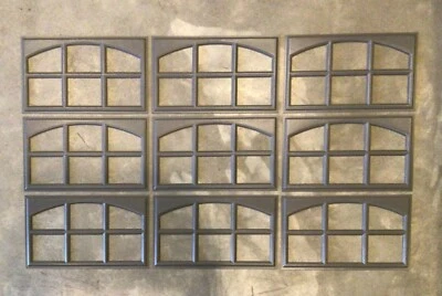 9 Inserto de repuesto en cascada Amarr panel corto puerta de garaje Amarr gris carbón Foto 1 de 4