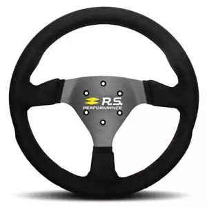 Renault Sport R.S. Performance Steering Wheel Black Alcantara Black Spokes 330mm - Picture 1 of 12