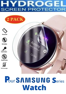  2 Schutzfolie Hydrogel Samsung Galaxy Watch 4/3 Gear S2 S3 Active Classic - Bild 1 von 12