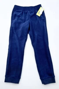 NEW All In Motion Boys' Size S Fleece Joggers Blue Navy - Picture 1 of 6