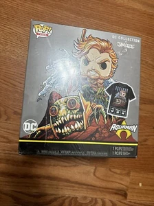 Funko Pop! & Tee DC Deluxe Jim Lee Collection Aquaman #254 Con Camiseta Talla M - Imagen 1 de 9
