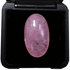 Piedra preciosa cabujón ovalada de alta calidad de 23,8 mm x 14 mm de morganita natural de 25,8 quilates sin tratar - Imagen 1 de 11
