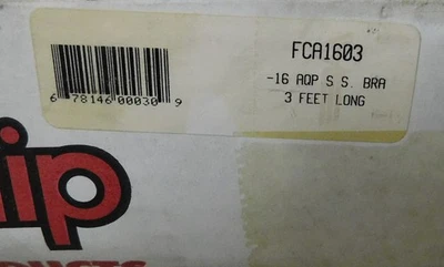 Aeroquip FCA1603 Stainless Steel -16AN Braided Hose, 3Ft Long, - Image 1 of 2