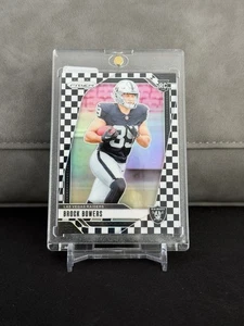 Panini Prizm 2024 RC Brock Bowers Black White Checkerboard #315 Raiders - Bild 1 von 2