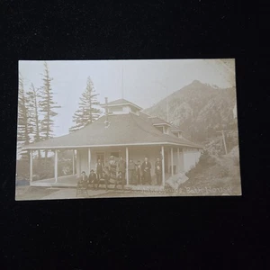 C1910 RPPC COLLINS HOT SPRINGS BATH HOUSE WASHINGTON COLLIN POINT RPPC Postcard  - Picture 1 of 8