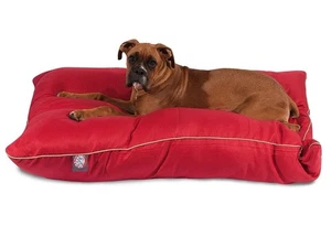 Majestic Pet Super Value Machine Washable Dog Bed, Large, Red - Picture 1 of 4