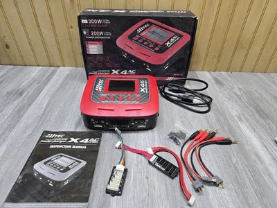 Hitec X4 AC Pro Four Port AC/DC Multicharger HRC44254 6S/10A/200W AC, 300W DC - Image 1 of 4