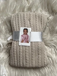 NUEVO CON ETIQUETAS NEW YORK & COMPANY Juego de Bufanda y Guante No Talla Marfil Negro Beige Gris #N2 - Imagen 1 de 2