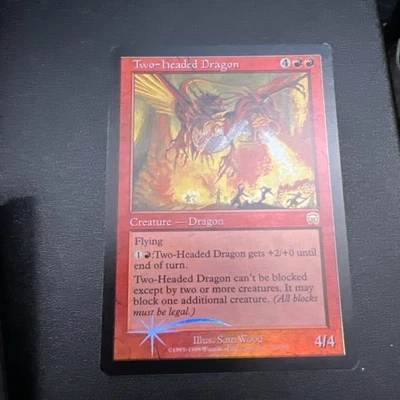 Two-Headed Dragon FOIL Mercadian Masques EX condition! MTG Magic - Image 1 of 4