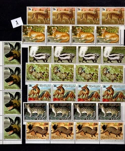 / 4X RWANDA - MNH - NATURE - ANIMALS - DOGS - LYNX - FAUNA  - Picture 1 of 1
