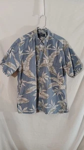 Camisa Hawaiana Ono & Company Denim Azul Floral Para Hombre XL - Imagen 1 de 10