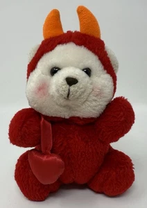 Peluche Russ Naughty Jr Diavolo Orsacchiotto San Valentino Halloween 7" - Foto 1 di 8