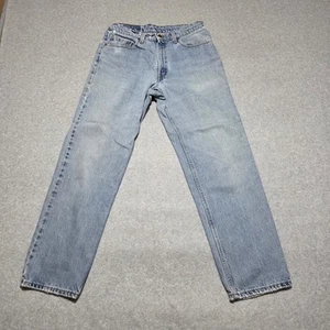 Vintage Levis 505 Jeans Herren 34x32 Blau Denim Hose Workwear Batwing - Bild 1 von 9