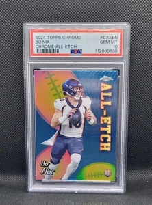 2024 Topps Chrome All-Etch Bo Nix #CAE-BN (RC) PSA GEM MT 10 - Bild 1 von 2
