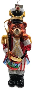 Christopher Radko Honey Brigadier Drumming Bear Christmas Ornament 1011632 - Picture 1 of 11