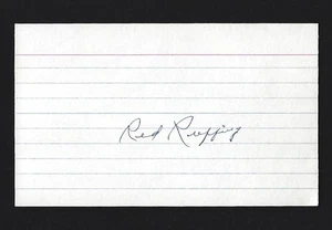 Red Ruffing (HOF) Autographed 3 x 5 Index Card - Picture 1 of 1