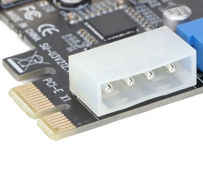 USB3.0 Expansion Card 2 Port 19 Pin 4P PCIE to USB3.0 Card Controller Adapter - Image 1 of 4