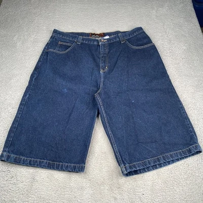 Vintage Anchor Blue Beyond Baggy Shorts Men Size 40 Blue Denim Y2K - Image 1 of 4