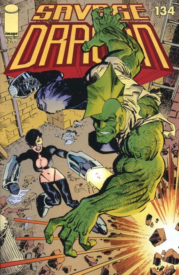 Savage Dragon, The #134 VF; Image | Erik Larsen Bomb Queen - w/Bag+Board - Image 1 of 1