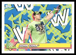 2021 Topps Heritage WWE Stickers #S-9 John Cena wrestling card - Picture 1 of 2