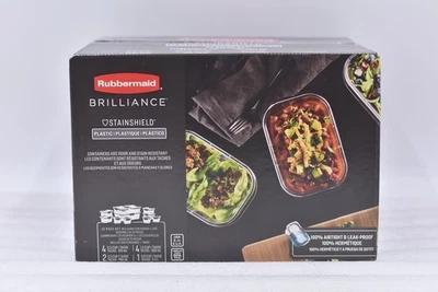 Rubbermaid Brilliance 22pc Plastic Food Storage Container Set Clear - Image 1 of 4
